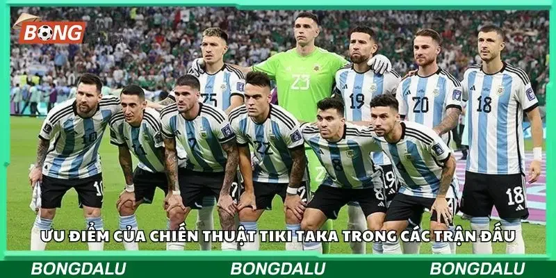 Chiến thuật chơi bóng tiki taka mang đến nhiều lợi ích