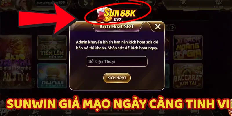 Truy cập nhầm Sunwin giả tài khoản sẽ bị đánh cắp