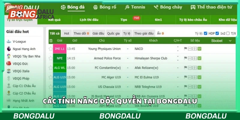 đặc quyền của người dùng bongdalu