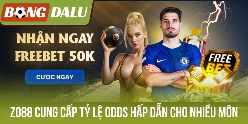 Zo88 cung cấp tỷ lệ Odds hấp dẫn cho nhiều môn